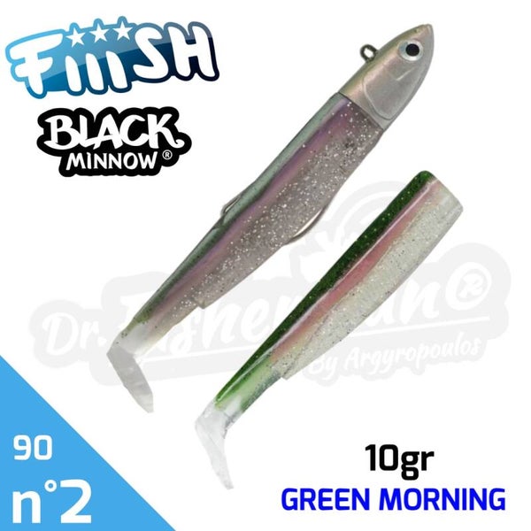 FIIISH BLACK MINNOW 90 10GR GREEN MORNING #2