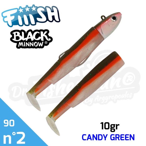 FIIISH BLACK MINNOW 90 10GR CANDY GREEN#2