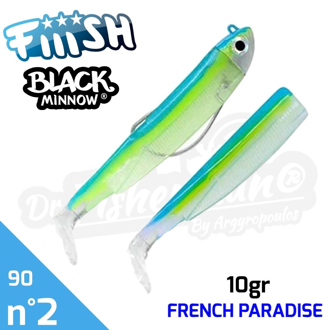 FIIISH BLACK MINNOW 90 10GR FRENCH PARADISE #2