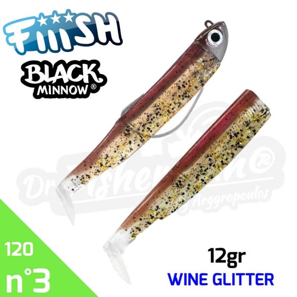 FIIISH BLACK MINNOW 120 12GR WINE GLITTER #3