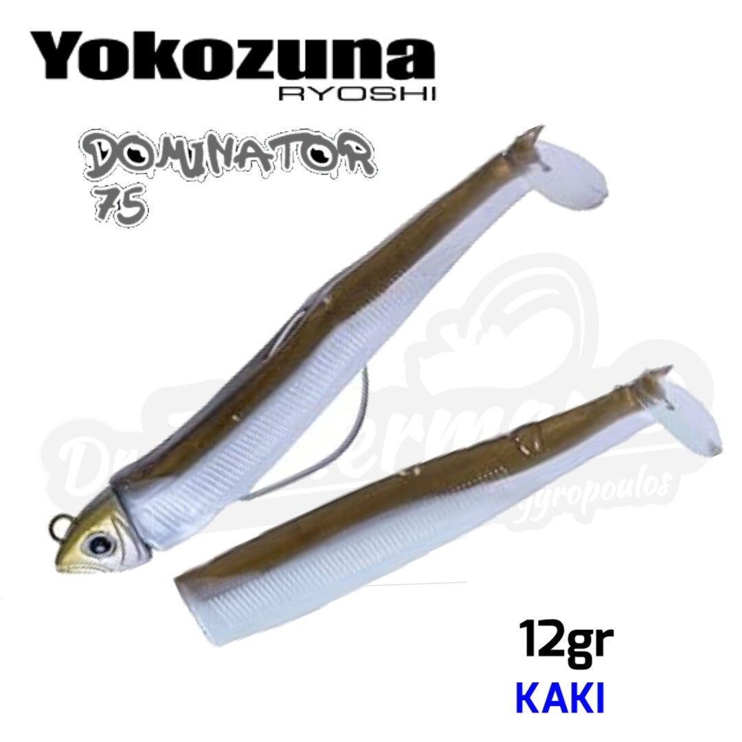 YOKOZUNA RYOSHI DOMINATOR 75 SILICONE LURES 12GR KAKI