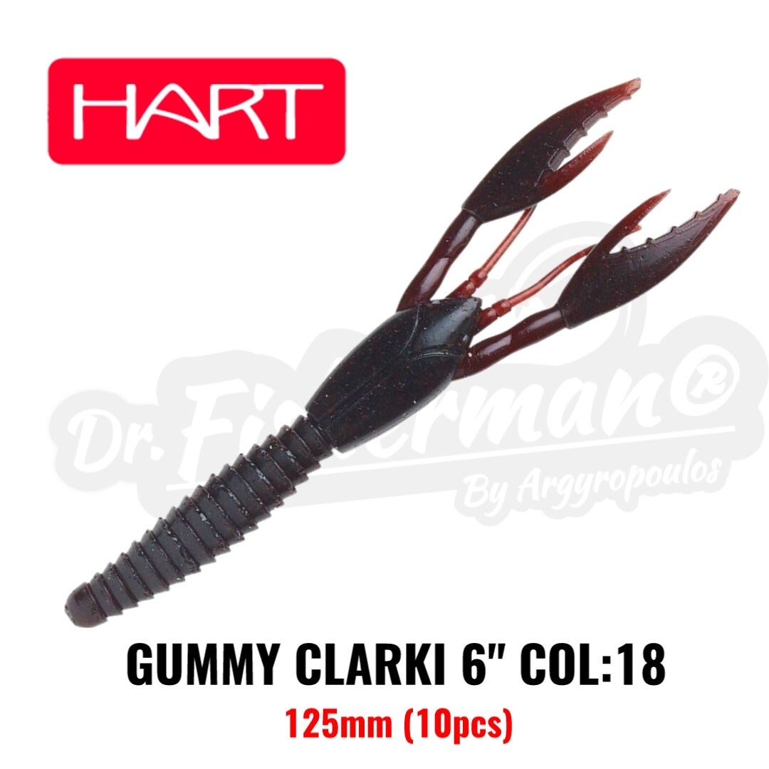HART GUMMY CLARKI 6" 125MM #18 (10PCS)