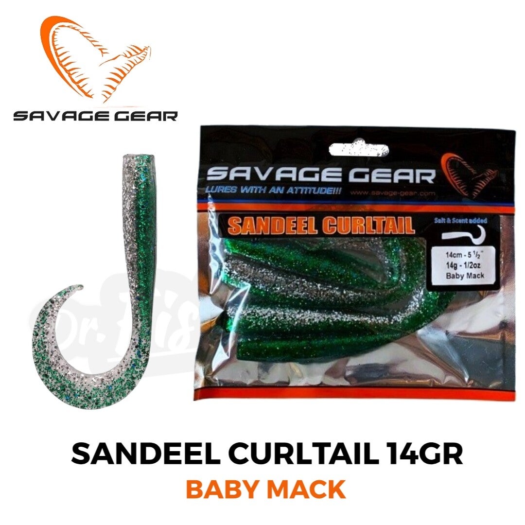 SAVAGE GEAR SANDEEL CURLTAIL 14GR / 125MM BABY MACK