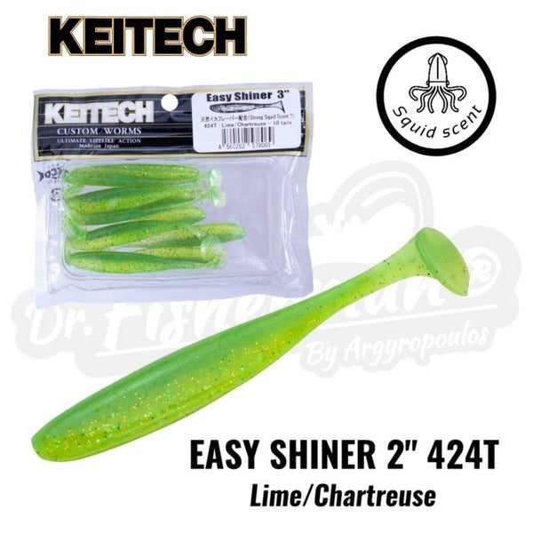 KEITECH EASY SHINER 2" 424T LIME/CHARTREUSE