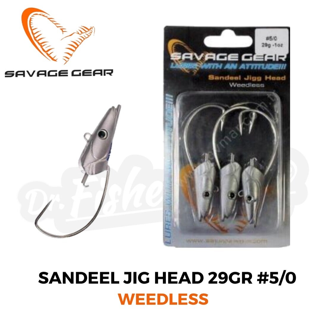 SAVAGE GEAR SANDEEL JIG HEAD WEENLESS 29GR #5/0
