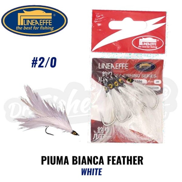 LINEAEFFE FEATHER 2/0 HOOK WHITE