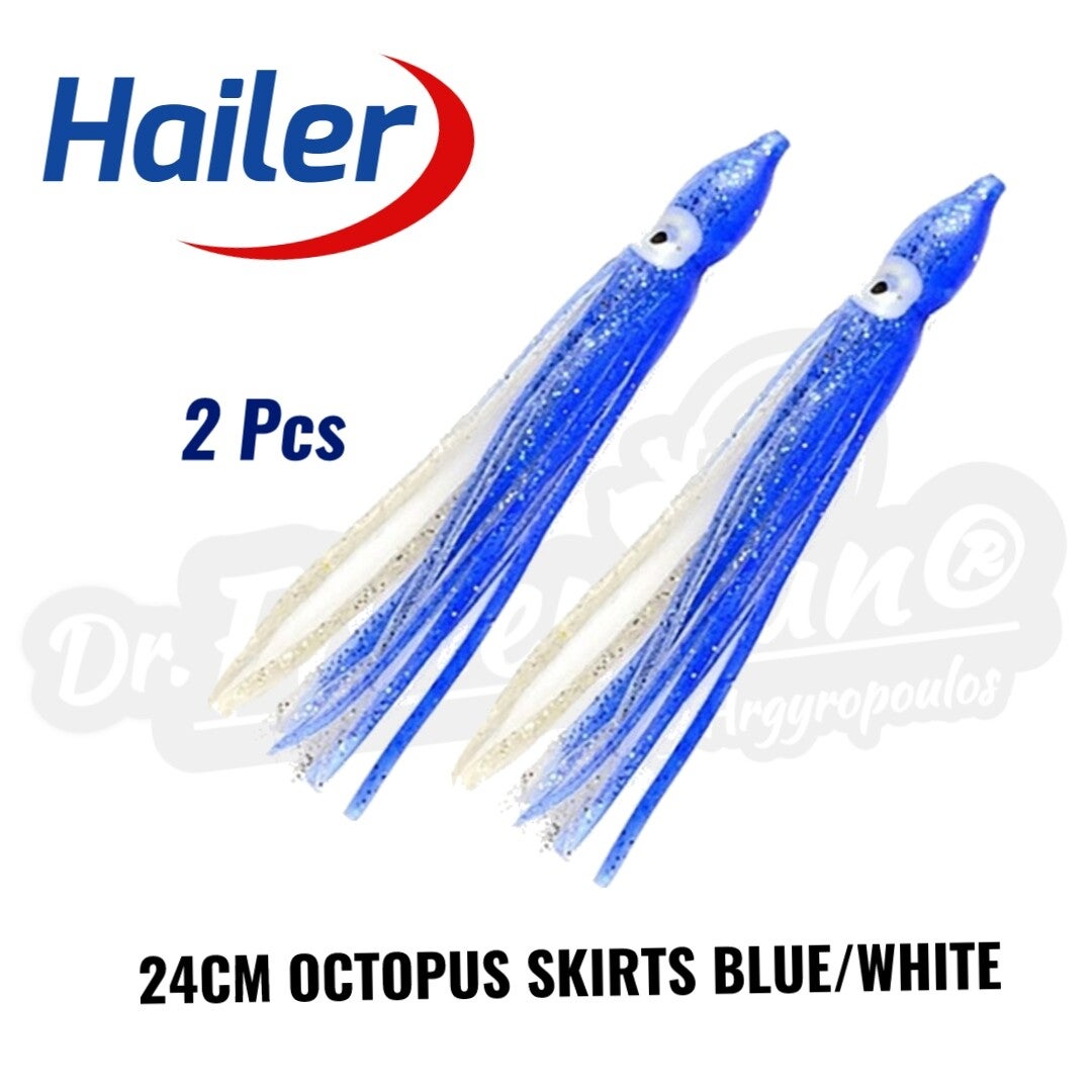 HAILER OCTOPUS SKIRTS BLUE/WHITE 24CM