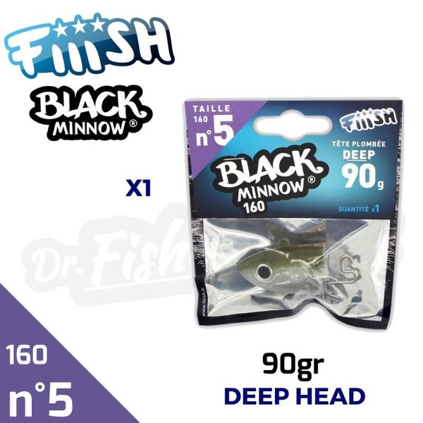 BLACK MINNOW 160 NO5 90GR DEEP HEAD BM206