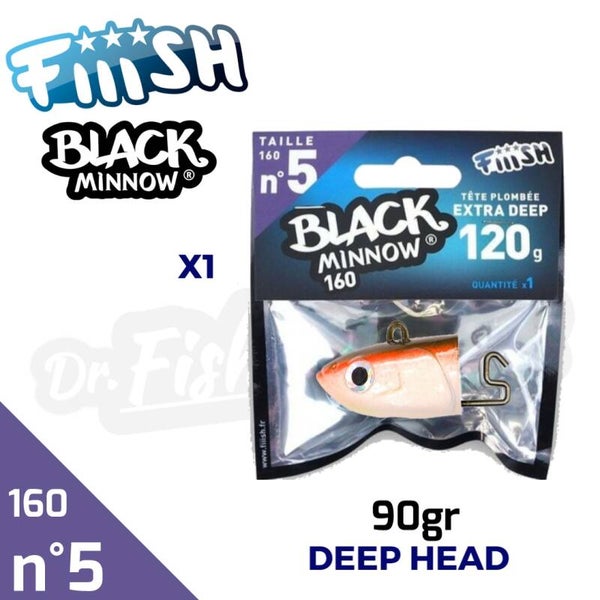BLACK MINNOW 160 NO5 90GR DEEP HEAD BM1204
