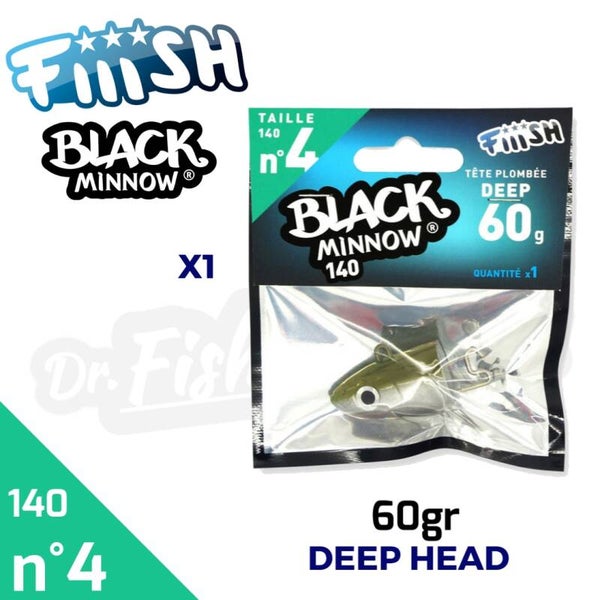 BLACK MINNOW 140 NO4 60GR DEEP HEAD BM347