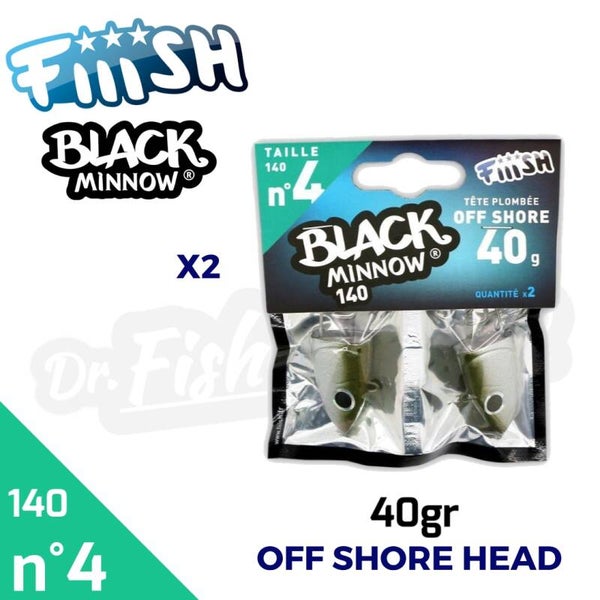 BLACK MINNOW 140 NO4 40GR OFF SHORE HEAD BM030