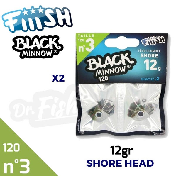 BLACK MINNOW 120 NO3 12GR SHORE HEAD BM007