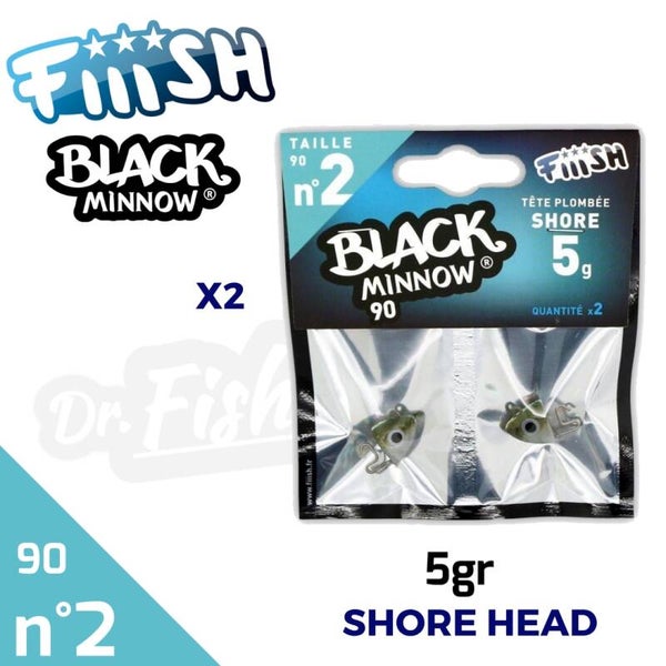 BLACK MINNOW 90 NO2 5GR SHORE HEAD BM018