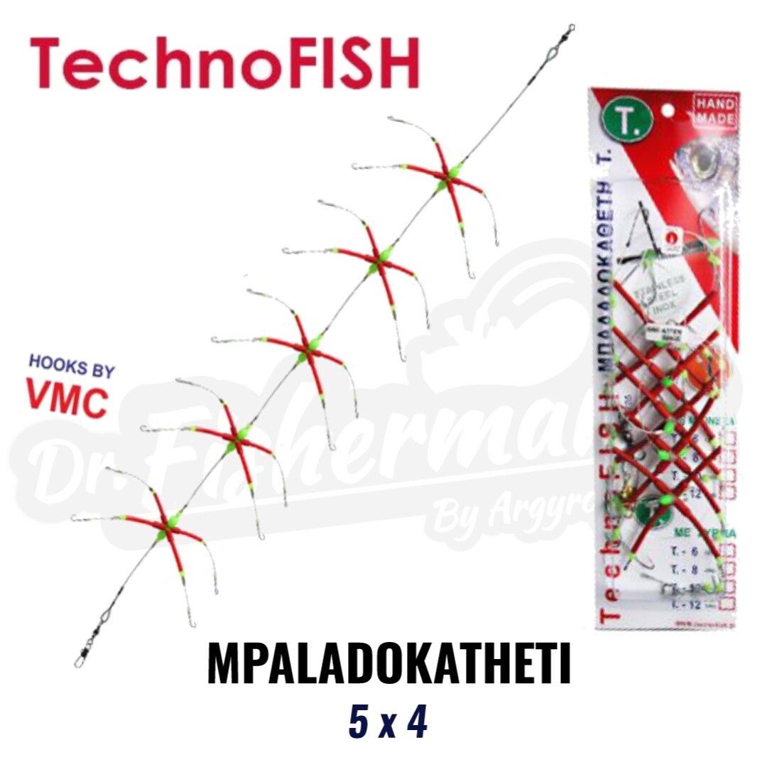 TECHNOFISH MPALADOKATHETI 5X4 VMC HOOK