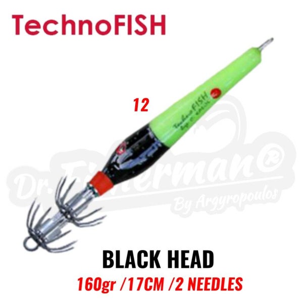 TECHNOFISH THRAPSALIERA BLACK HEAD 3229 160GR/17CM 2 NEEDLES