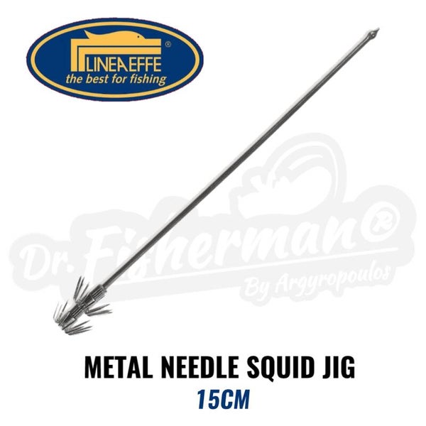 LINEAEFFE METAL NEEDLE SQUID JIG 15CM