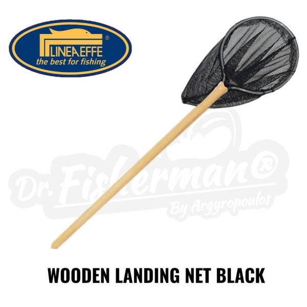 LINEAEFFE WOODEN LANDING NET BLACK