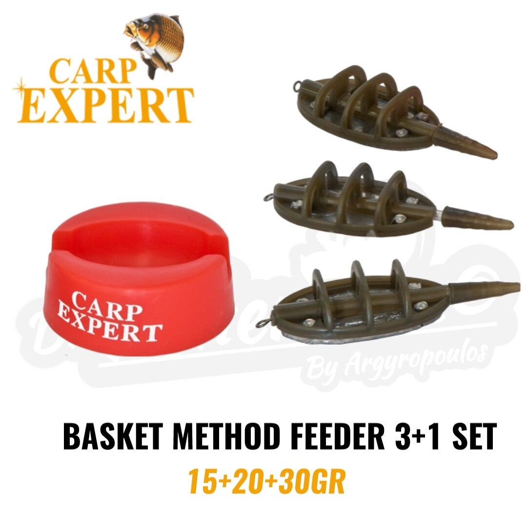 CARP EXPERT BASKET METHOD FEEDER 3+1 SET 15+20+30GR