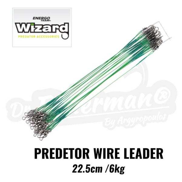 WIZARD PREDATOR WIRE LEADER 22.5CM / 6KG (PER UNIT)