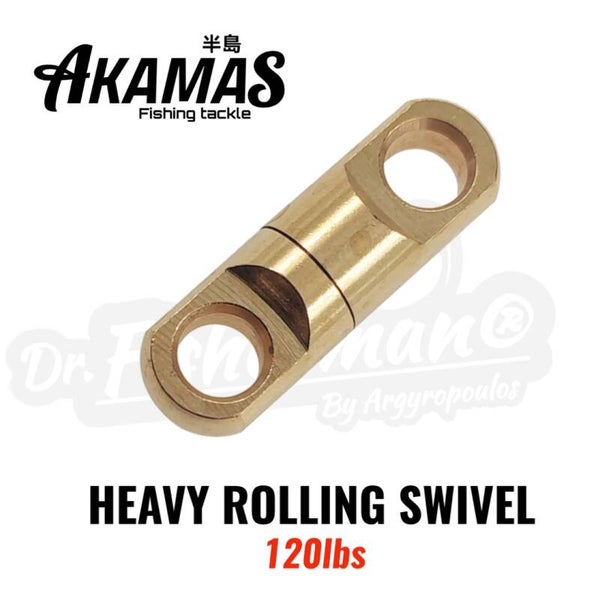 AKAMAS HEAVY ROLLING GOLD SWIVEL 120LBS