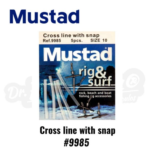 MUSTAD CROSS LINE WITH SNAP SIZE 7 #9985