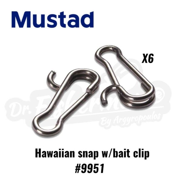 MUSTAD HAWAIIAN SNAP W/BAIT CLIP SIZE:3 #9951