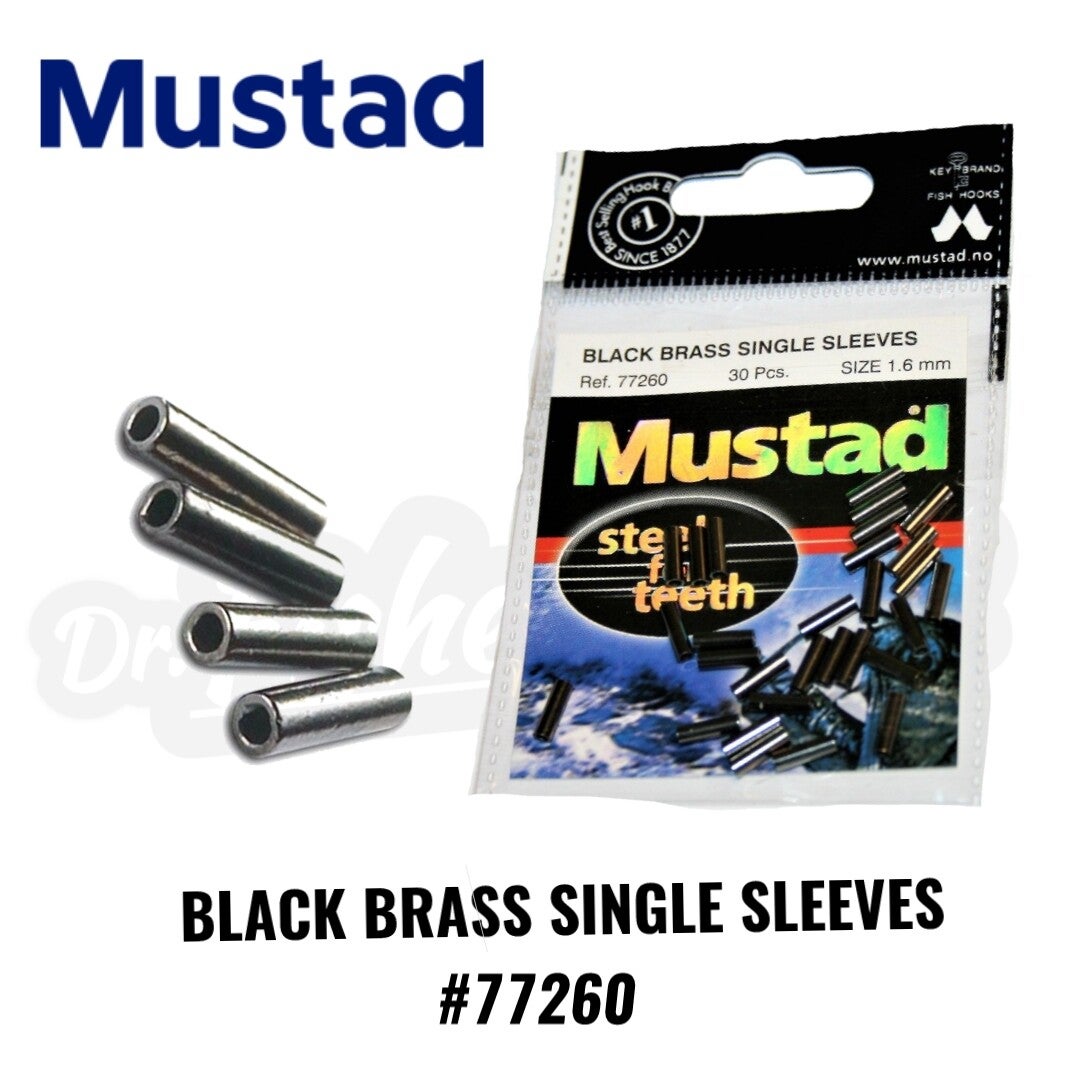 MUSTAD BLACK BRASS SINGLE SLEEVES #77260I