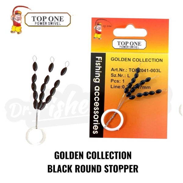 TOP ONE GOLDEN COLLECTION BLACK ROUND STOPPER LARGE