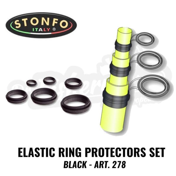 STONFO ELASTIC RING PROTECTORS SET BLACK ART. 278