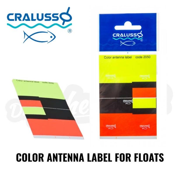 CRALUSSO COLOR ANTENNA LABEL FOR FLOATS