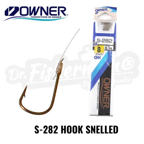 OWNER SINGLE SNELLED HOOK S-282