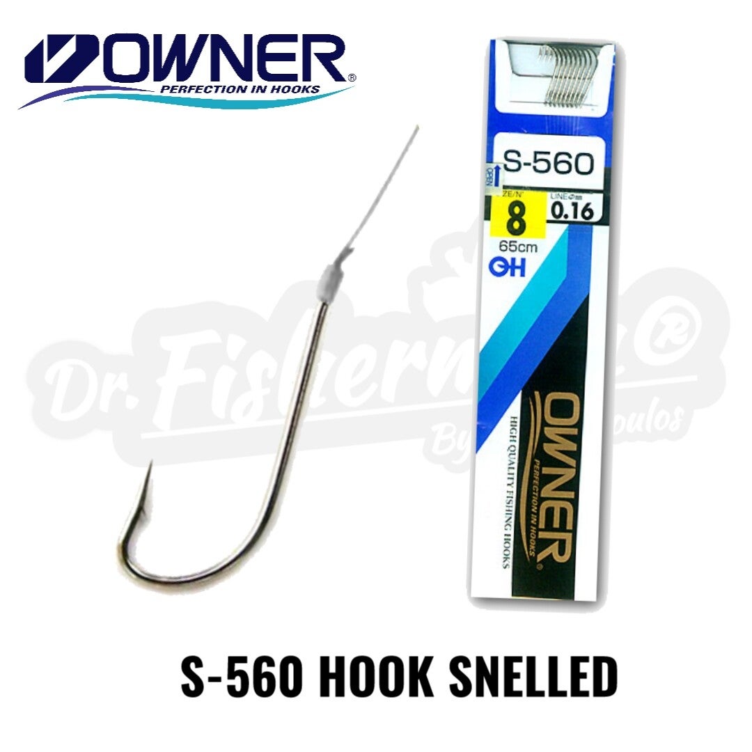 OWNER SINGLE SNELLED HOOK S-560