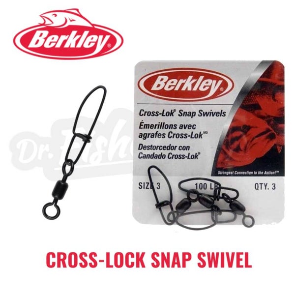BERKLEY BALL BEARING CROSS-LOK SNAP SWIVELS