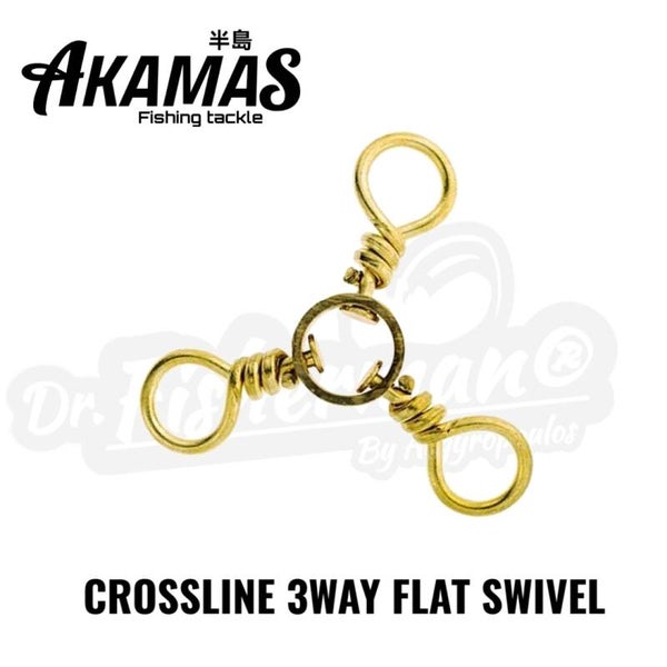 AKAMAS 3 WAY FLAT SWIVEL GOLD