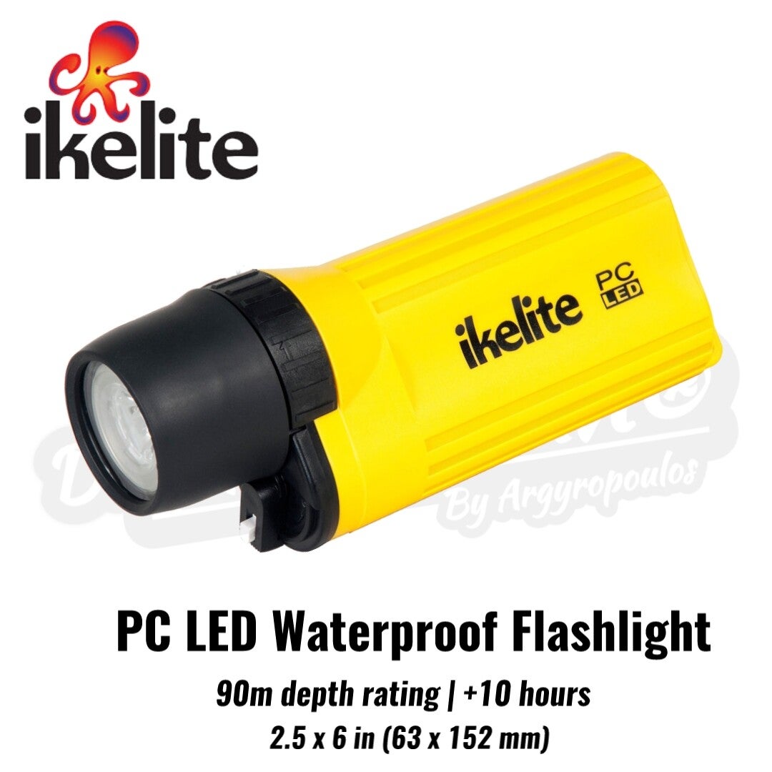 IKELITE PC LED WATERPROOF FLASHLIGHT 90MT / 10HRS