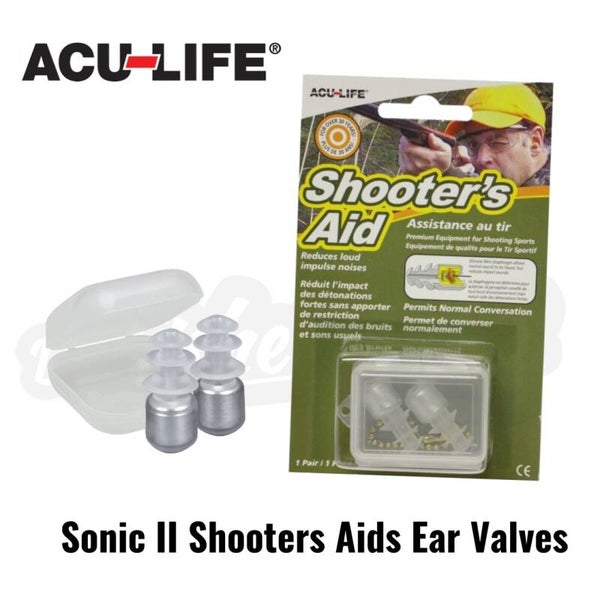 ACULIFE SONIC II SHOOTERS AIDS EAR VALVES