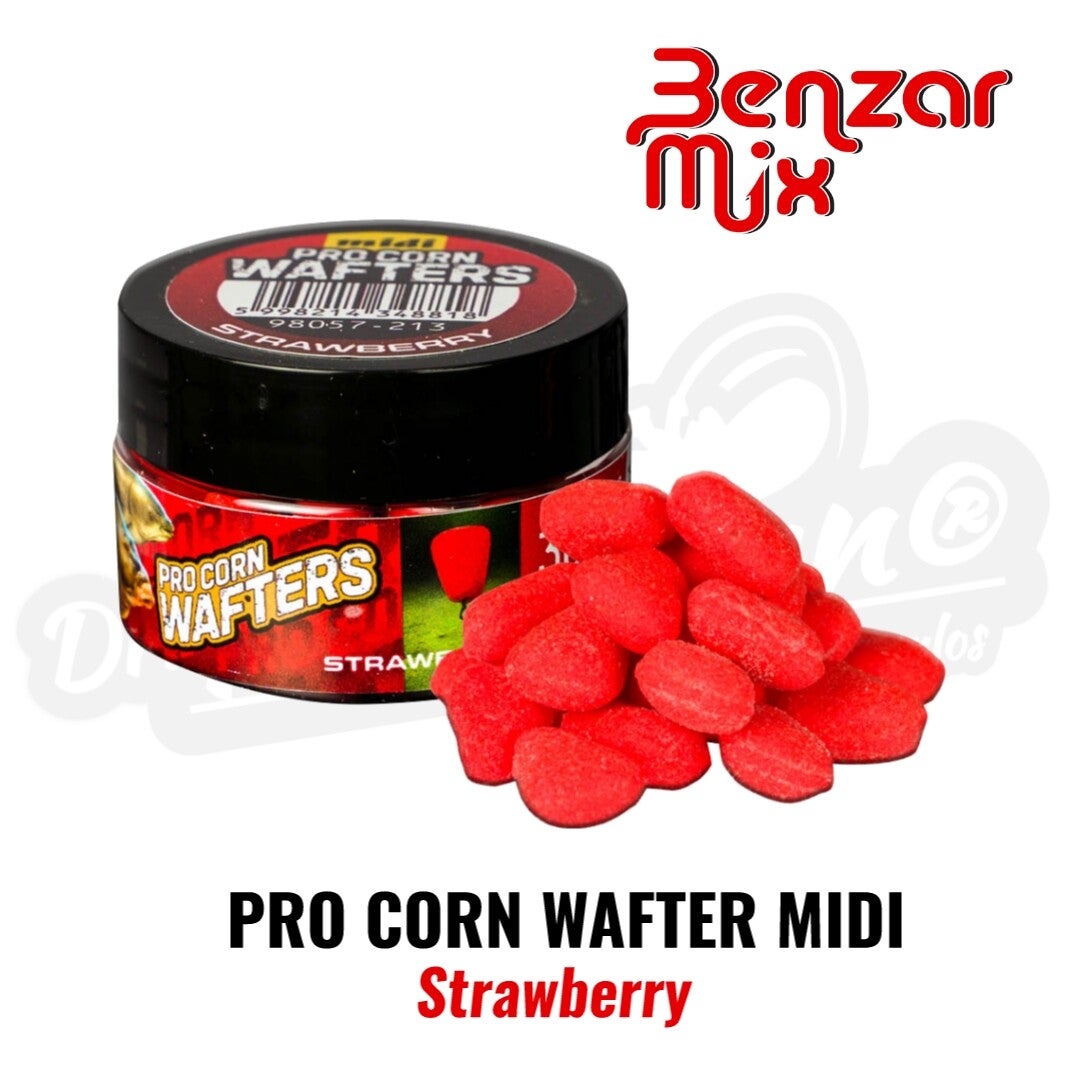 BENZAR MIX PRO CORN WAFTERS MIDI STRAWBERRY 30ML 10MM