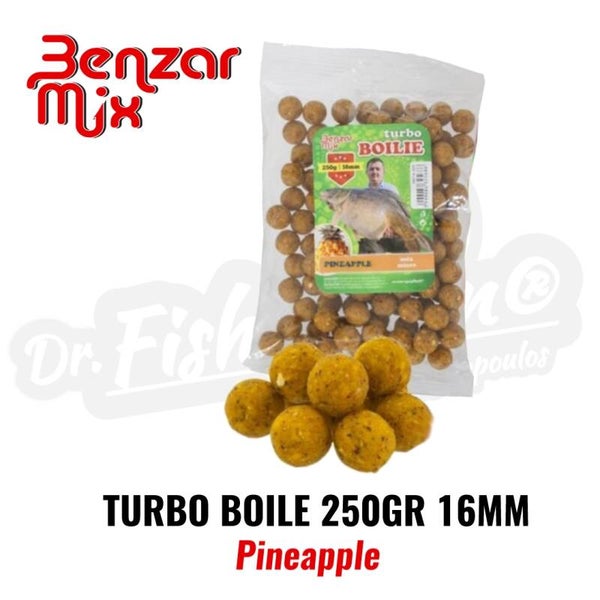 BENZAR MIX TURBO BOILIES 250GR 16MM PINEAPPLE