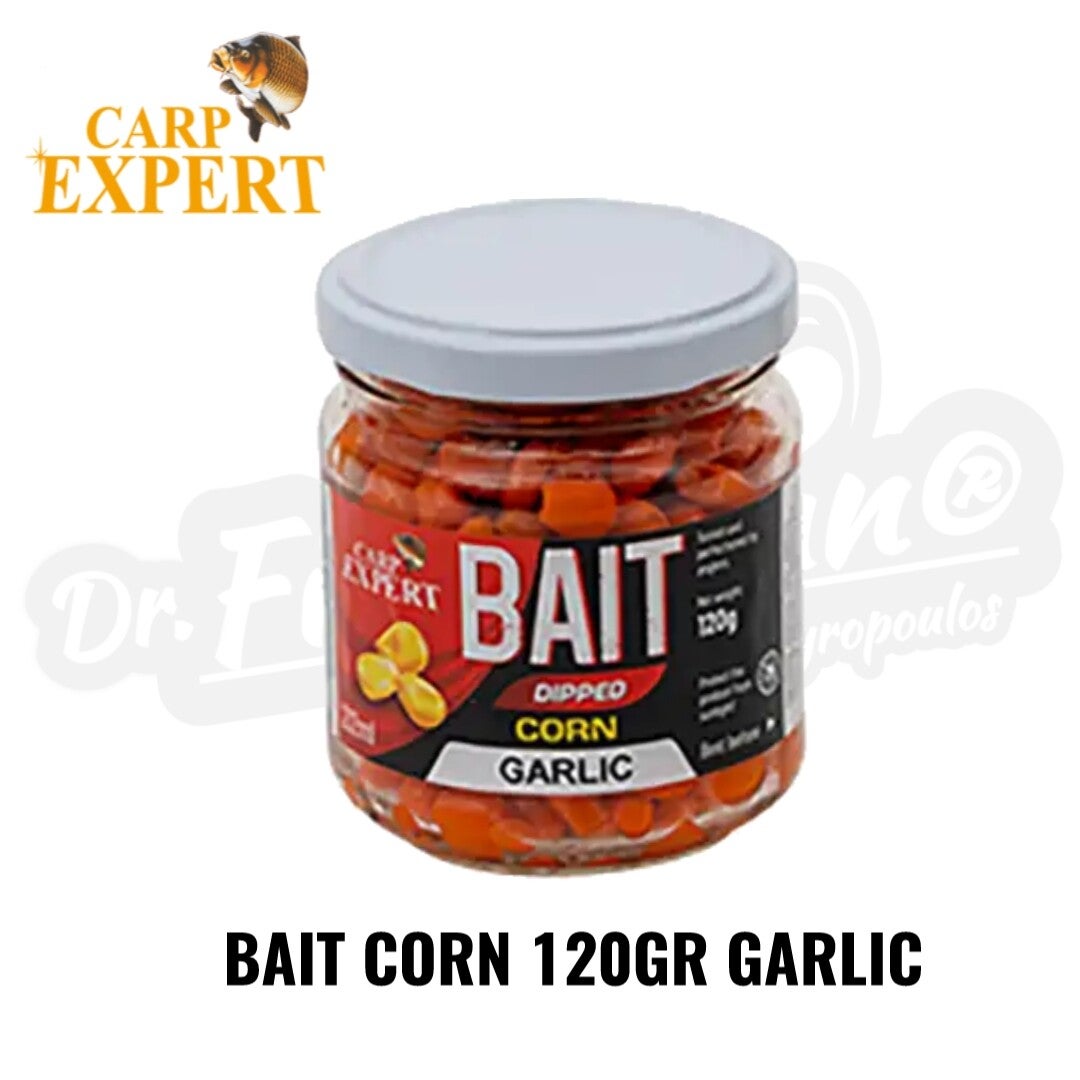 CARP EXPERT BAIT CORN 120GR GARLIC