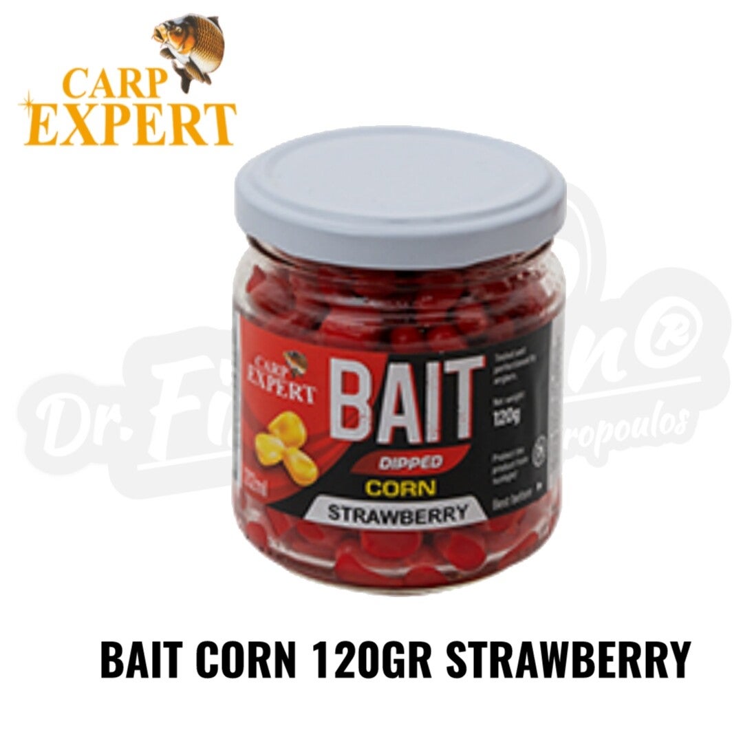 CARP EXPERT BAIT CORN 120GR STRAWBERRY