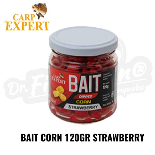CARP EXPERT BAIT CORN 120GR STRAWBERRY