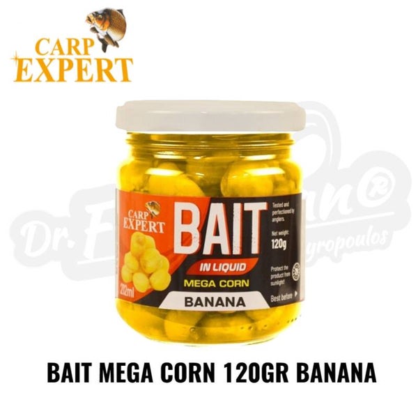 CARP EXPERT BAIT MEGA CORN 120GR BANANA
