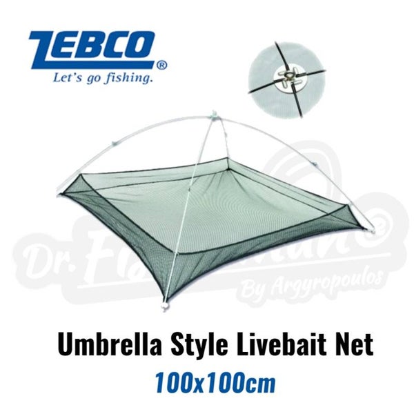 ZEBCO UMBRELLA STYLE LIVEBAIT NET 100X100CM