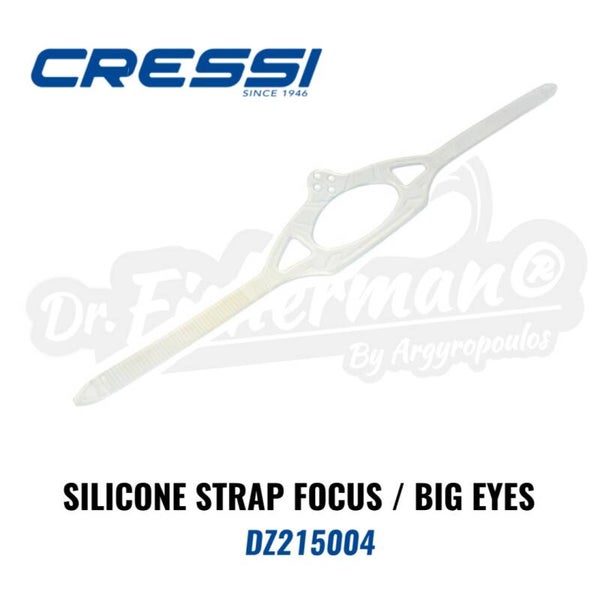 CRESSI SILICONE MASK STRAP CLEAR FOCUS/BIG EYES