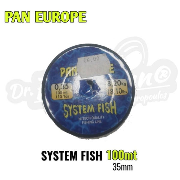 PAN EUROPE SYSTEM FISH 100MT 35MM