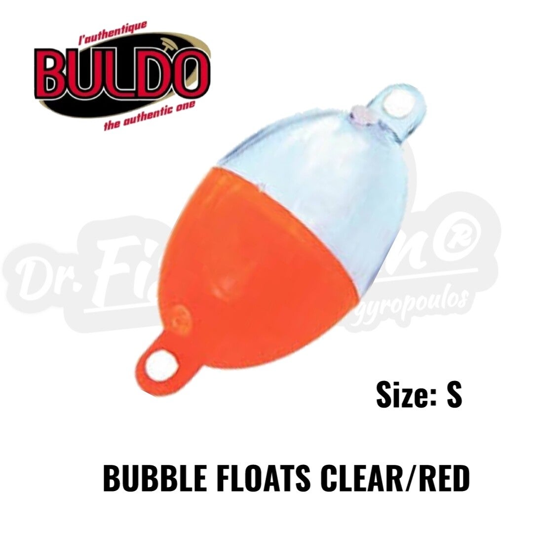 BULDO BUBBLE FLOATS CLEAR/RED SMALL
