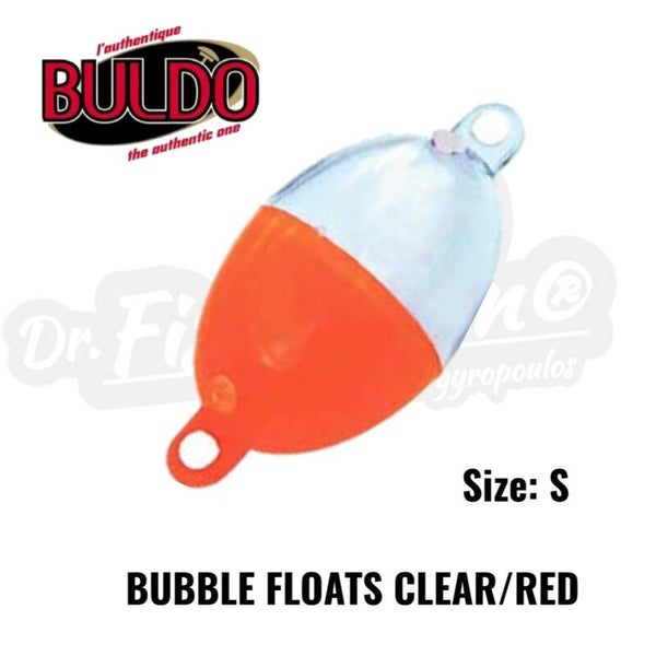 BULDO BUBBLE FLOATS CLEAR/RED SMALL