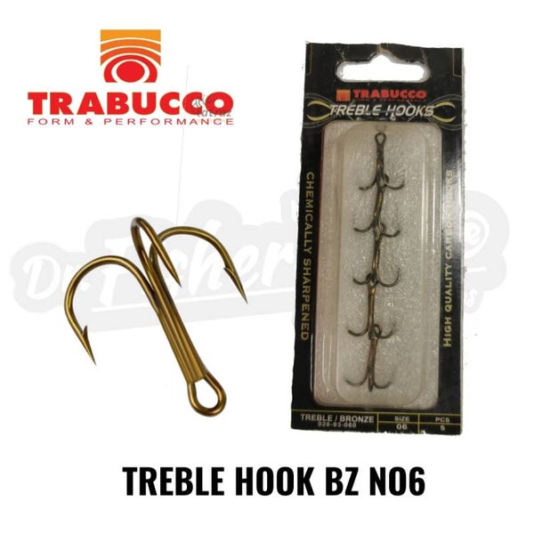 TRABUCCO TREBLE HOOK BZ NO6 5PCS