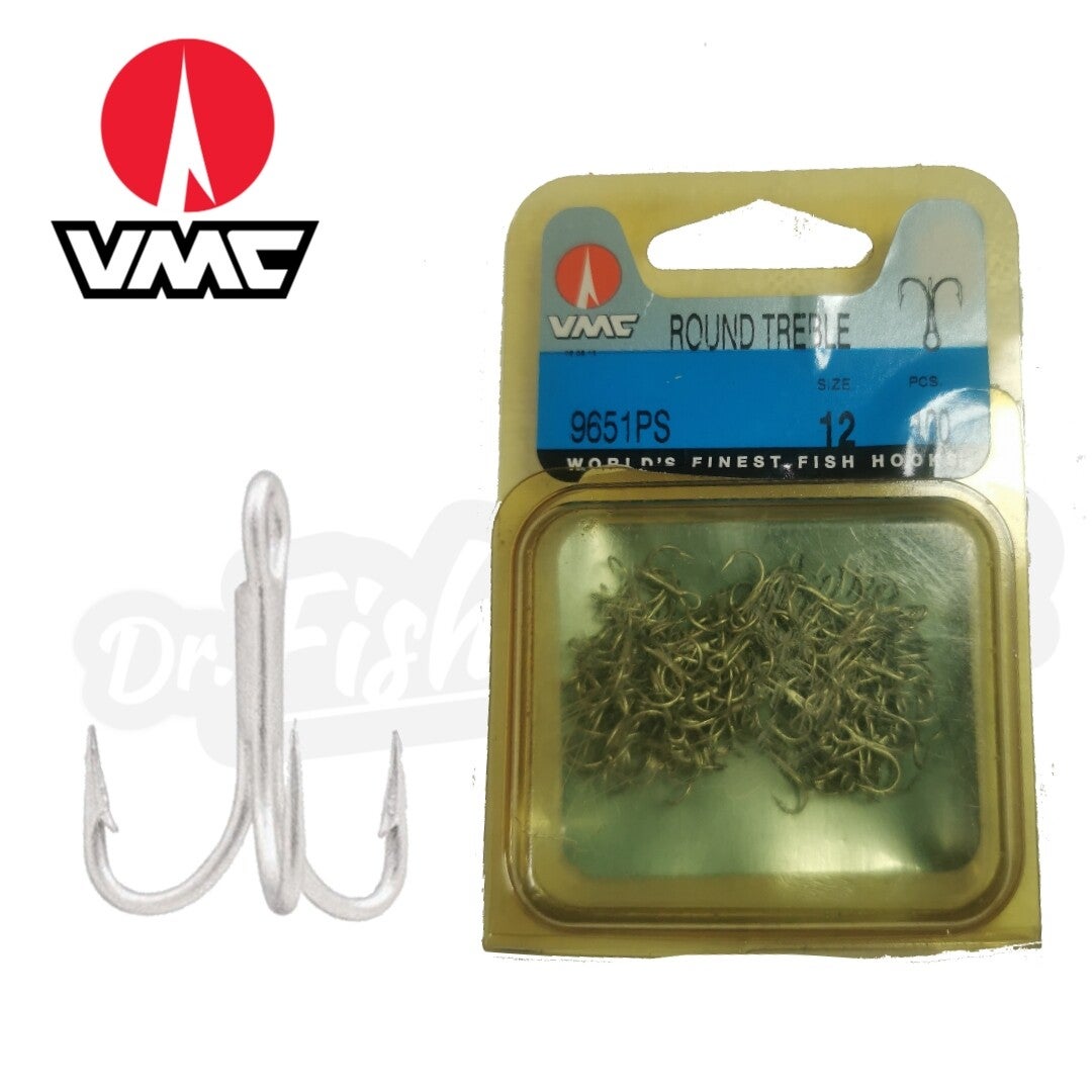 VMC ROUND TREBLE HOOKS 9651PS 100PCS NO12