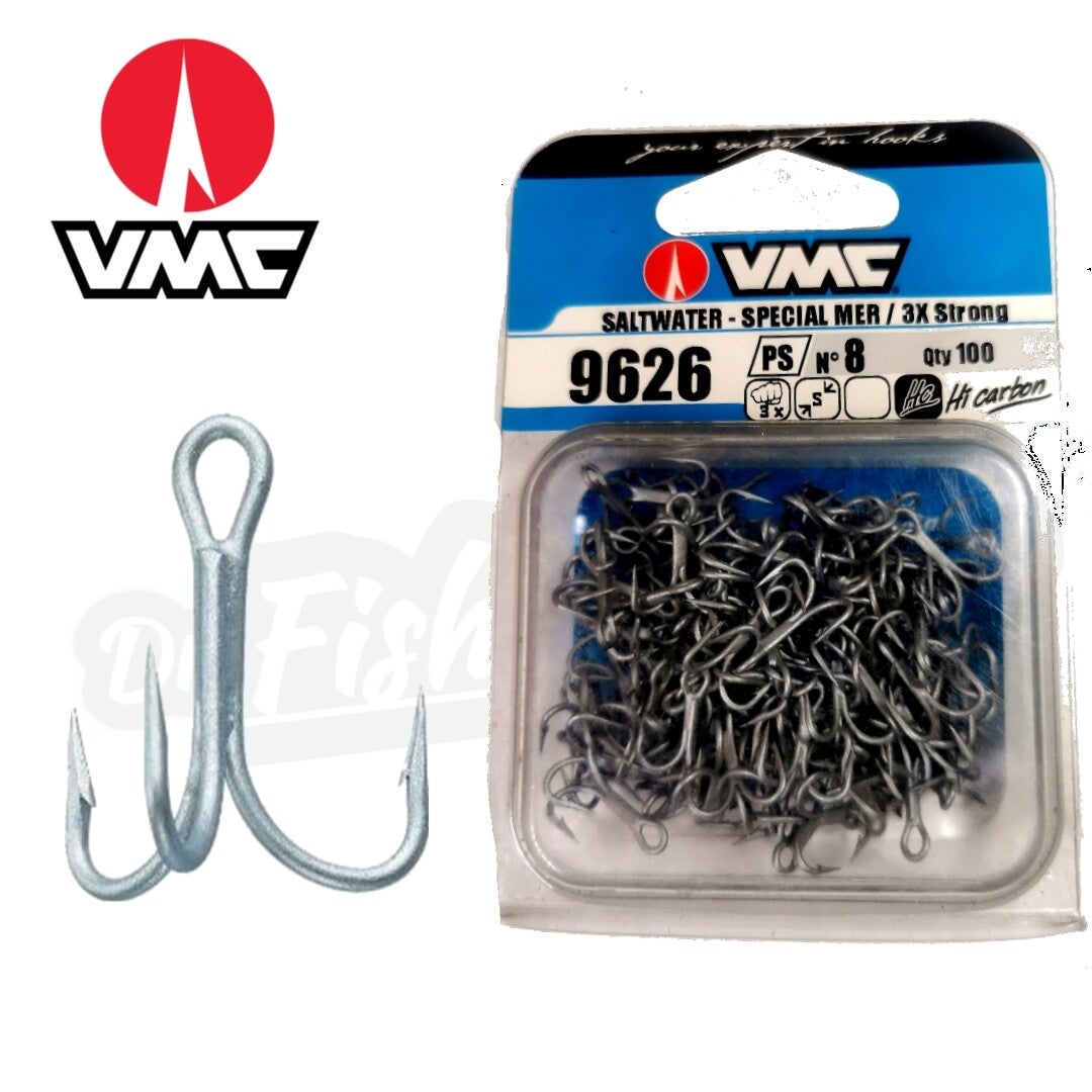 VMC SALTWATER 3X STRONG TREBLE HOOK 9626PS 100PCS
